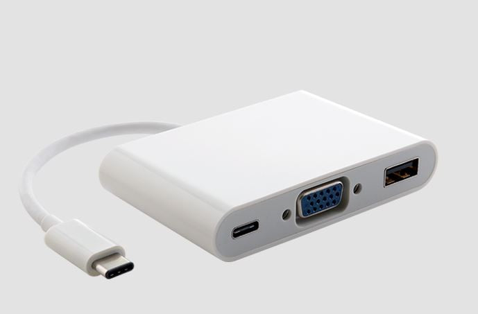 Astrotek Thunderbolt USB 3.1 Type C (USB-C) to VGA + USB + Card Reader Video Adapter Converter Male to Female for Apple Macbook Chromebook Pixel White Astrotek Thunderbolt USB 3.1 Type C (USB-C) to VGA + USB + Card Reader Video Adapter Converter Male to Female for Apple Macbook Chromebook Pixel White